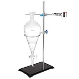 creahub 1000ml Glass Separatory Funnel Set, 1L