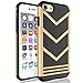 Tekcoo iPhone 8 Case, iPhone 7 Sturdy Case, [Varmor] Shock Absorbing [Champagne Gold] Bumper Hard Hybrid Slim Cute Luxury Cases Cover [Scratch Proof] Plastic Shell + TPU Rubber Inner