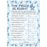 DISTINCTIVS Blue Boy Baby Shower Game - The Price is Right (Set of 20)