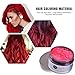 VOLLUCK Red Hair Coloring Wax Temporary Hair Clay Pomades 4.23 oz,Natural Hair Dye Material Disposable Hair Styling Clay Ash for Cosplay,Halloween,Party