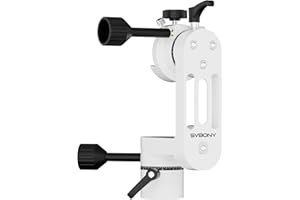 SVBONY SV225 Mini Alt-Azimuth Mount, Adjustable Telescope Alt-Azimuth Mount, No Return No Empty Travel Design, CNC Hollow Str