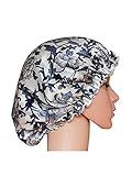 LITHER Mulberry Silk Hat Head Cover Bonnet Sleep Cap for Hair Beauty