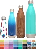 Simple Modern 9 oz Wave Kids Waterbottles - Vacuum Insulated Double Wall Girls 18/8 Stainless Steel Hydro Swell Leak Proof Flask - Concept Collection - Fiesta