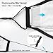 Pollution Mask Military Grade Anti Dust (with 6) N99 Filters Washable Cotton Respirator with Adjustable Ear Strap/Allergy/Cycling/Running/Hiking/Painting/Cleaning/Construction (Black)