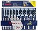 BOSCH DSB5010 Daredevil 10-Piece Standard Spade Bit Set w/ Full cone Threading and Spurred Tip , Blue