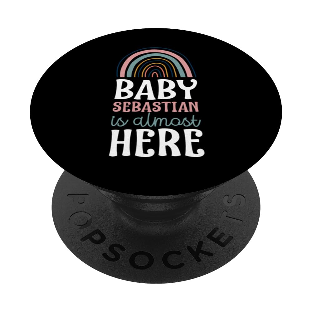 Baby Sebastian Is Almost Here Pregnancy Announcement Boho PopSockets Swappable PopGrip