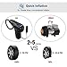 Manfiter Tire Inflator with Tire Gauge Pressure, Portable Air Compressor Pump, Hand Held 12V Digital Universal Tire Pump, 120 PSI LCD Display Fast Inflating for Car,Truck, Motorcycle, Bike,Ball