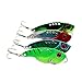 5PCs Fishing Lure Blade Metal VIB Hard Bait Bass Walleye Crappie 11G 5.5CM Fishing Tackle With 8# Hooks