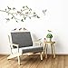 DECOWALL DWL-1804N Garden Birds on Tree Branch Kids Wall Stickers Wall Decals Peel and Stick Removable Wall Stickers for Kids Nursery Bedroom Living Room décor