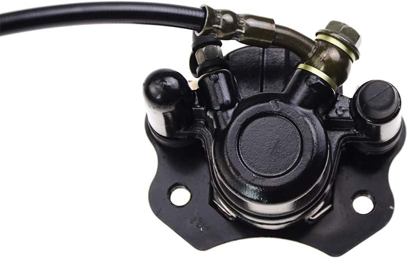 GOOFIT Universal Rear Foot Brake Clutch Folding Hydraulic Master Cylinders Pump Caliper Assembly Replacement for 50cc 70cc 90cc 110cc 125cc Motorcycle Dirt Bike Chinese ATV Quad Scooter - Image 3