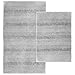 Garland Rug 2-Piece Essence Nylon Washable Bathroom Rug Set, Platinum Gray