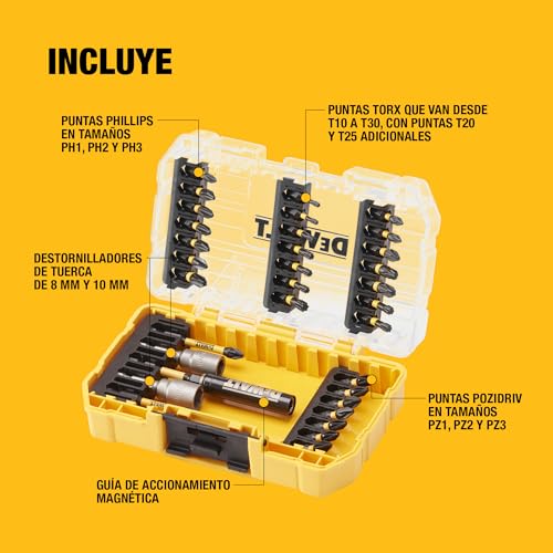 DeWalt DT70742T-QZ - Juego de 33 piezas para atornillar FLEXTORQ