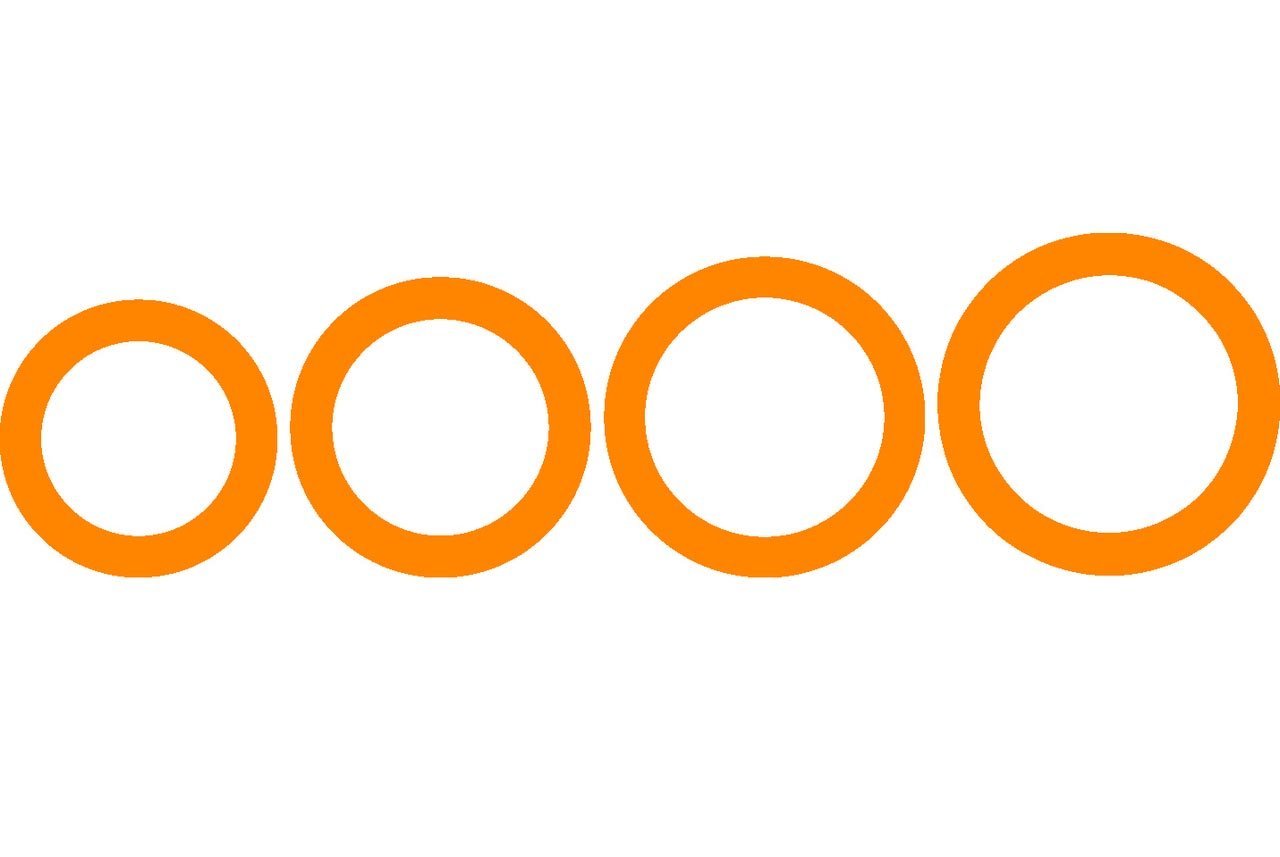 Fiskars Shape TemPlate Circles, Extra large template for creating rings, 4 different sizes, 1003834