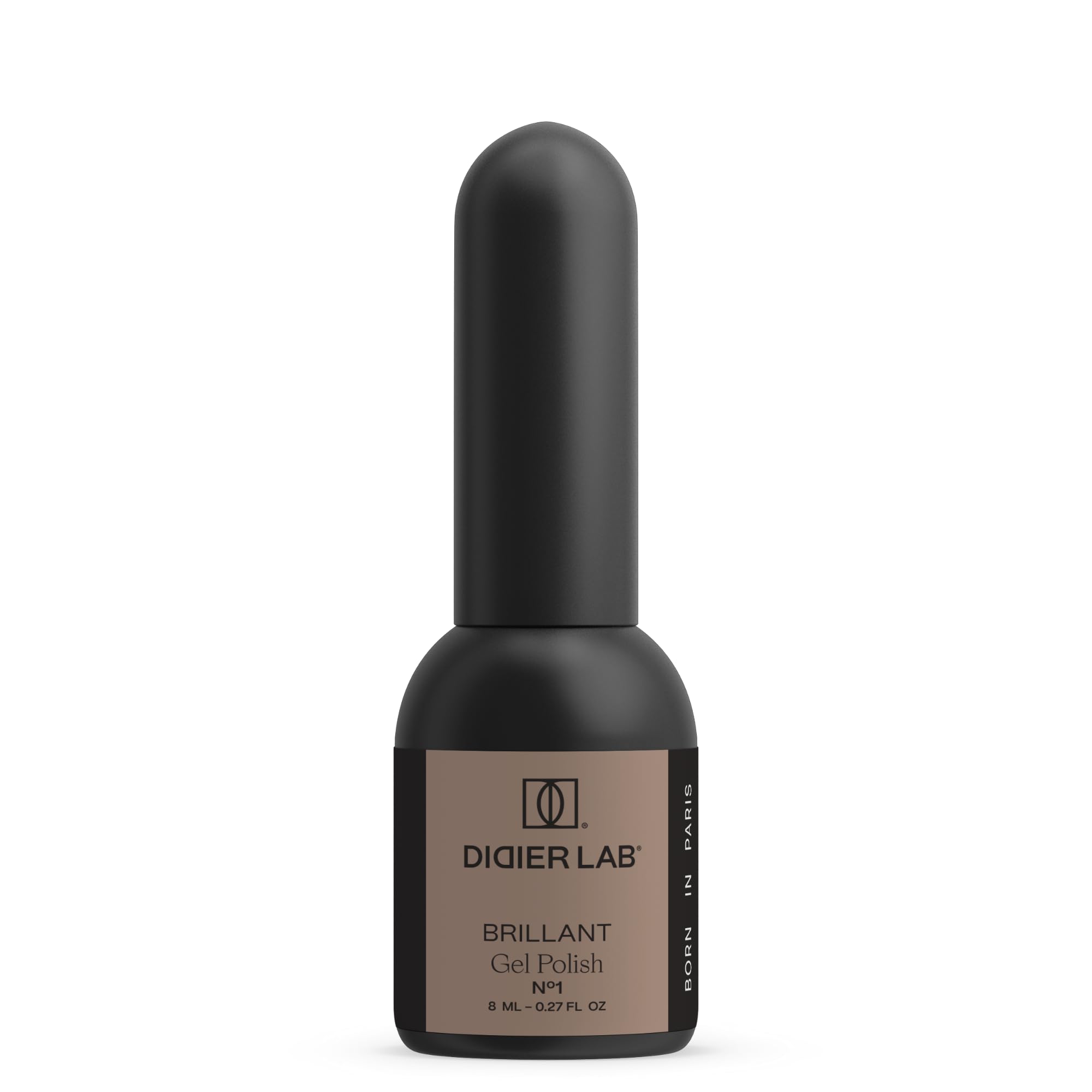 DIDIER LAB Premium Brillant No.01 Flash Gel Polish – Gold UV/LED Glitter Gel With Diamond Shine – Highly Pigmented Self-Levelling Varnish – Long-Lasting High Gloss Colour – Flash Shine Effect – 8ml