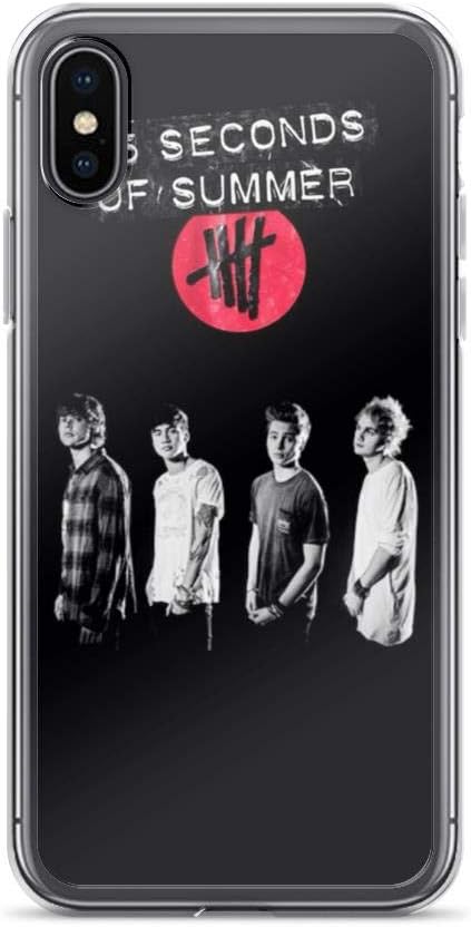 TEEMT Compatible with iPhone 6/6s Case 5 Seconds of Summer Sounds Good 5sos Pure Clear Phone Cases Cover