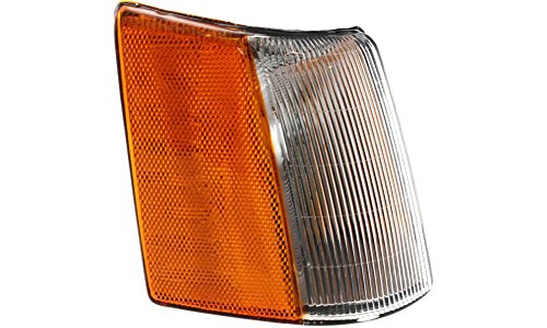 Evan-Fischer Corner Light Compatible with 1993-1998 Jeep Grand Cherokee Plastic Clear & Amber Lens Passenger Side