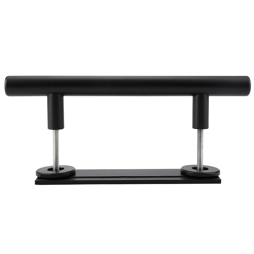 Sliding Barn Door Pull Handle Black Heavy Duty Carbon Steel Wood Door Handle Large Barn Door Handle Pull and Flush Set for Interior/Exterior Doors