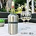 Huski Wine Chiller | Award Winning Iceless Design | Keeps Wine Cold up to 6 Hours | Wine Accessory | Next Generation Ice Bucket | Fits Some Champagne Bottles | Perfect Gift for Wine Lovers (Black)