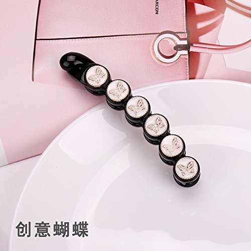 usongs hairpin medium banana clips trumpet vertical clip twist clip pearl diamond bow hair accessories ponytail clip tuba - Thumbnail 2
