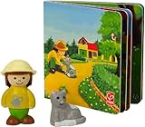 Hape My Pet Kitty Wooden Figure Set with Book