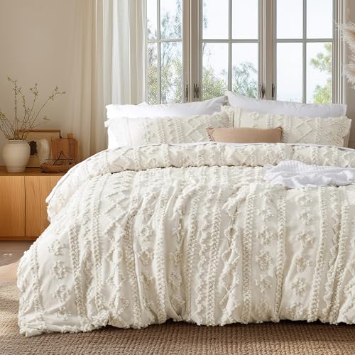 Bedsure Boho Tufted Duvet Set