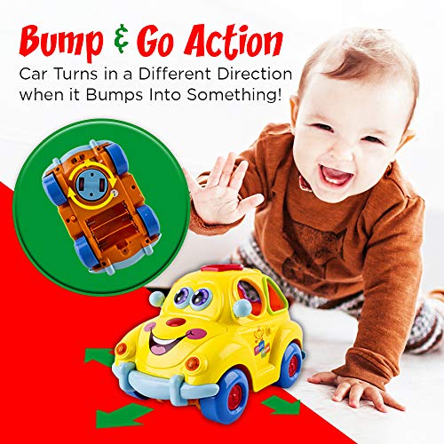 image for WolVol Electric Musical Car Toy with Lights and Sounds, Fruit Shape So