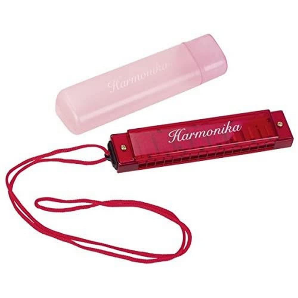 Goki 13226 Mouth Organ in Plastic Box, Red