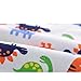 DANROL Baby Boys 5 Pack Carton Print Sleeveless Tank Tops 100% Cotton 6 Months