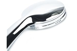 High Pressure Water-Saving Handheld Shower Head for Home & RV Use, Stainless Steel Faceplate, ABS Body, 1/2-Inch Standard Thr