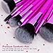 Docolor Makeup Brushes,10 Pieces Lavender Star Makeup Brush Set Professional Face Powder Foundation Blending Contour Eye Shadow Eyebrow Make Up Brushes Kit