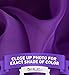 HLC.ME Purple Sheer Voile Window Treatment Rod Pocket Curtain Panels for Kids Room, Bedroom and Living Room (54 x 84 inches Long, Set of 2)
