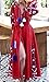 R.Vivimos® Women Long Sleeve Cotton Embroidery Dresses