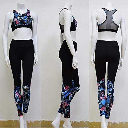 Amazon.com: Gym Jumpsuit Pantalon Sport Femmeyoga Sets Women ...