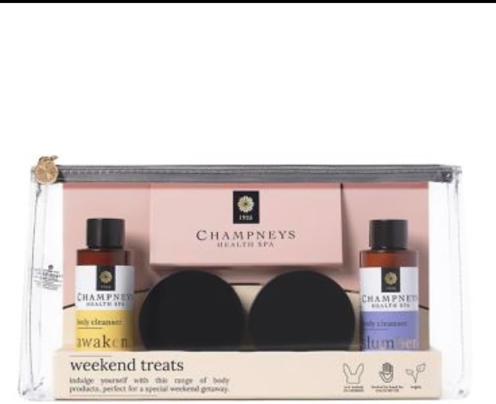 Champneys Mini Moments Gift Set Christmas 2021 Body Wash Balm Bath Milk 4x50ml