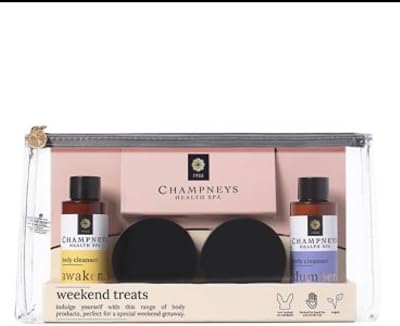 Champneys Mini Moments Gift Set Christmas 2021 Body Wash Balm Bath Milk 4x50ml
