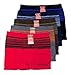 Men's Seamless Athletic Style Stretch Boxer Briefs - Assorted Color 6 Pack One Size: Fits Approx S - XL