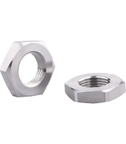 Heyous 4-Pack Brass Hex Lock Nut – 3/8″ NPT Female Thread For Plumbing, Water, And Garden Connections