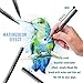 C&Berg 20 Watercolor Brush Pens Soft Flexible Tip