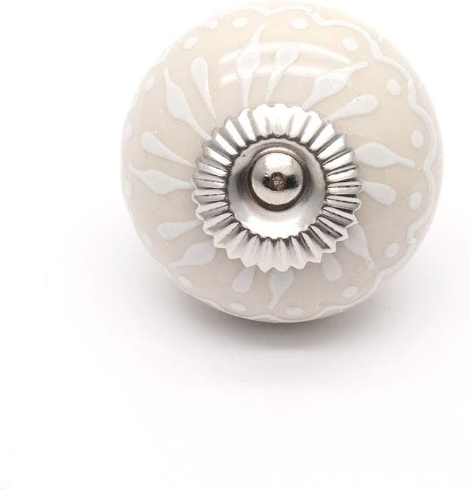 BTMB #13 Vintage Knobs Floral Hand Painted Ceramic Pumpkin Cabinet Drawer Door Handles Pulls Knob 4pcs