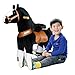 Pony Beyond Shop Ponycycle Cycle Ride On Horse No Need Battery No Electric Just Walking Horse BLACK STALLION - Size MEDIUM for 4 to 10 Years Old