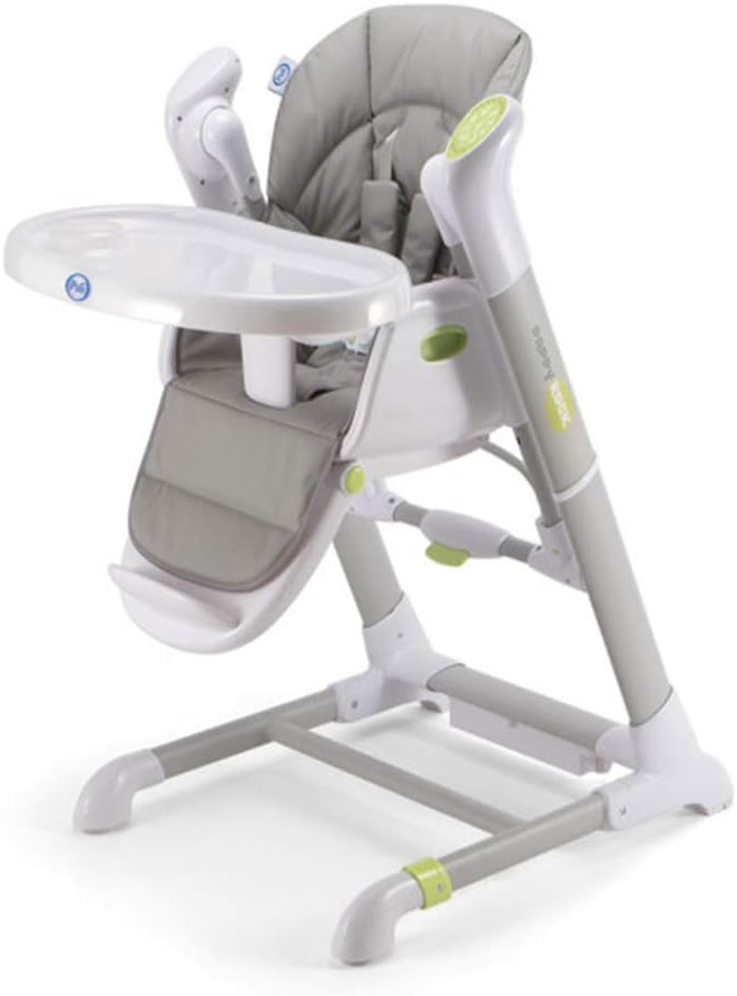 Pali Pappy Rock High Chair and Swing in Pearl Gray