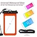 HOMAR Universal Protective Waterproof Cell Phone Cases Best in Outdoor Recreation Kayak Accessories for iPhone 6S, 6, 6 Plus, 5S, BlackBerry Smart Phone up to 6 inches (Orange)