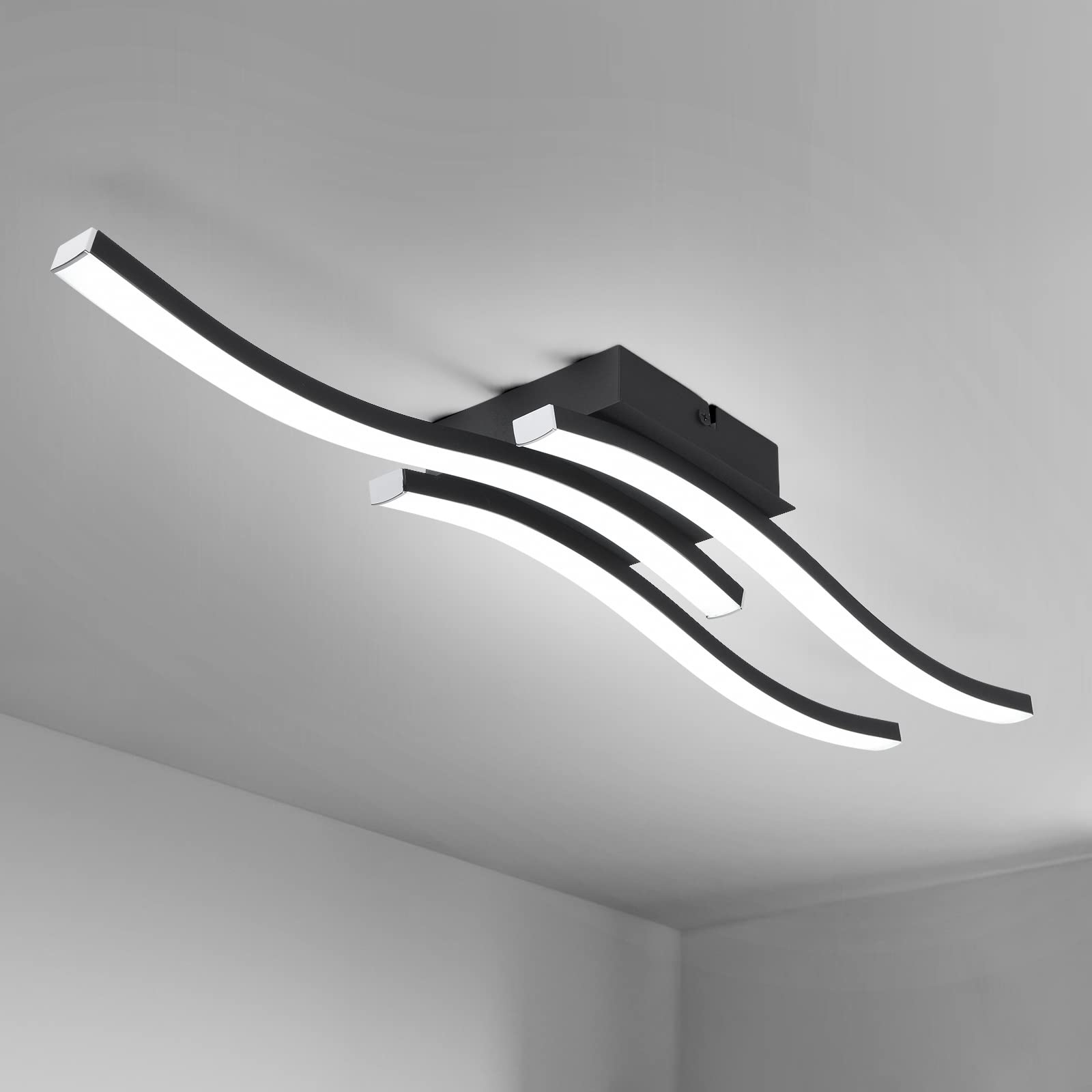 EDISLIVE Modern Dimmable LED Ceiling Light Curved