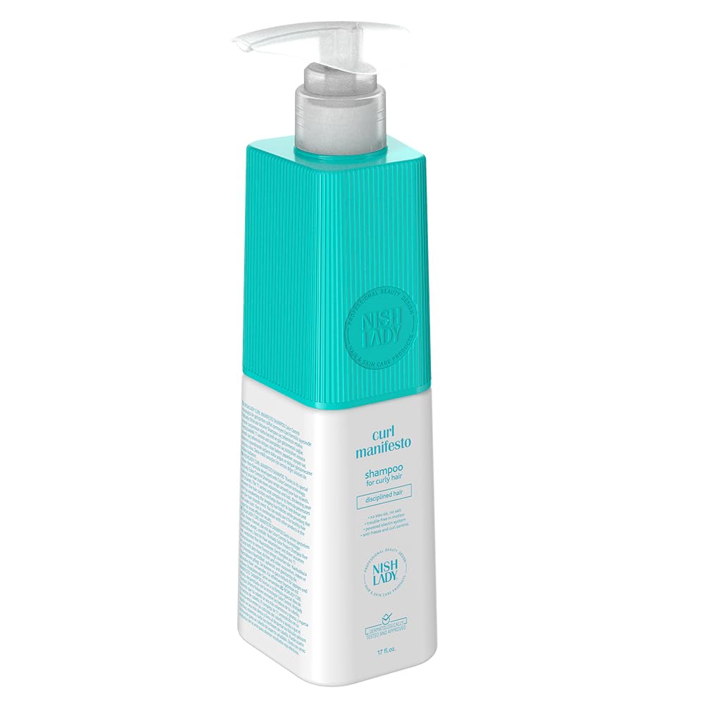 Nishlady Curl Manifesto Hair Care Shampoo 503 ml – Sulfate-Free Shampoo for Curly & Wavy Hair – Hydrates & Defines Curls — image 1