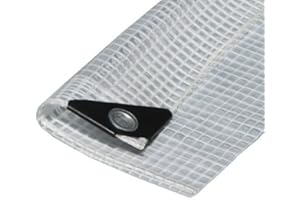 DAY STAR SHADES Heavy Duty Clear Canopy Top 5' x 7' Premium Sun Shade Tarp Finished Size 4.6 'x 6.6''