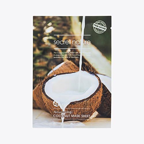[Secret Nature] Anti-Aging Facial NATURAL COTTON ESSENCE Mask Sheet Jeju Complex (Coconut (Nourishing)5ea)
