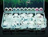 100pcs/box 12mm Doll Eyeballs Half Round Acrylic Eyes for DIY Doll Bear Crafts