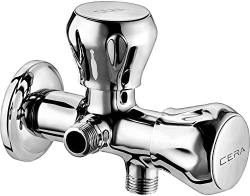 Cera Ocean Half Turn Fittings 2-Way Angle Cock (Chrome Finish)