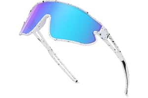 SEKKAF Kids Sunglasses, Youth Baseball Sunglasses Polarized Sports Cycling Shades for Boys Girls Lightweight Frame