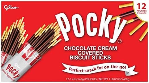 Pocky Chocolate Biscuit Sticks, 2 boxes (24 pouches) (960g/3.2 lbs)